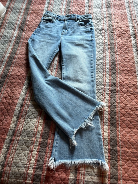 Hidden Jeans Denim - Frayed Hem Light Blue Wide-Leg Women's Jeans